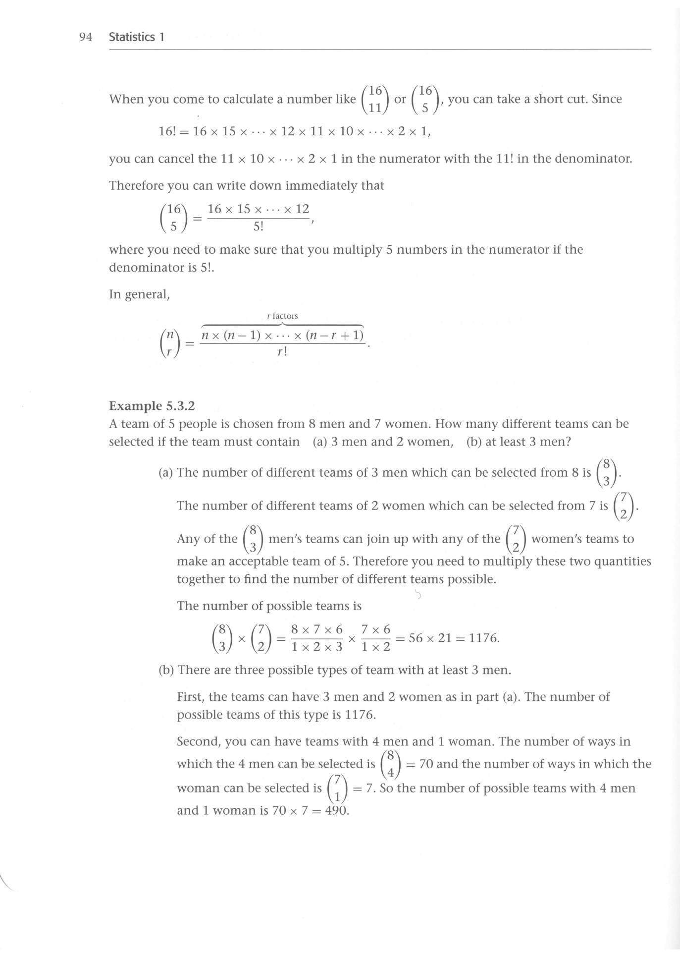 Cambridge Statistics